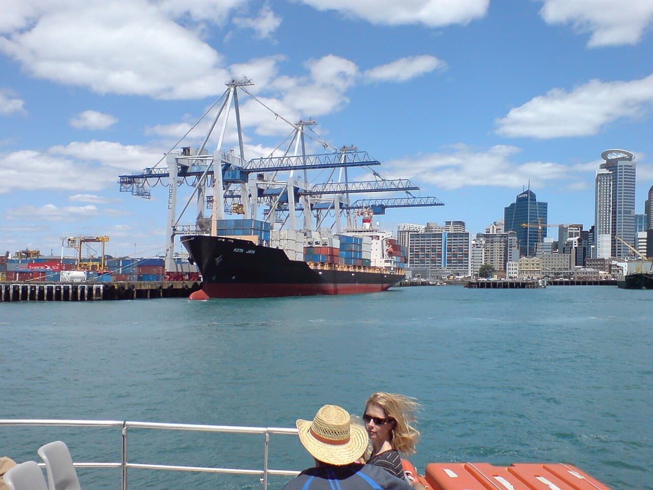 Container ships and cranes at the Ports of Auckland, where freight operators are among the first to absorb rising fuel and supply-chain costs from the Strait of Hormuz closure