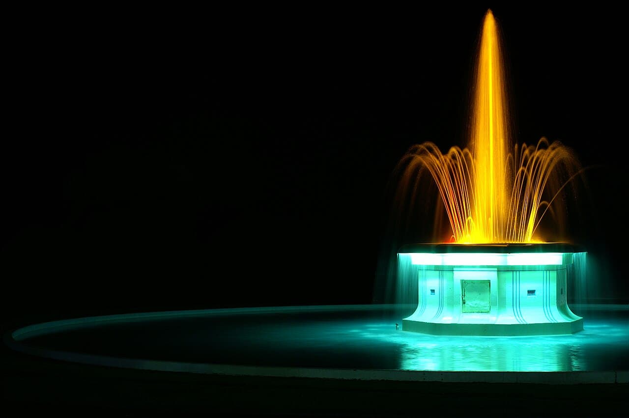 Tom Parker Fountain in Napier city centre, Hawke's Bay, New Zealand